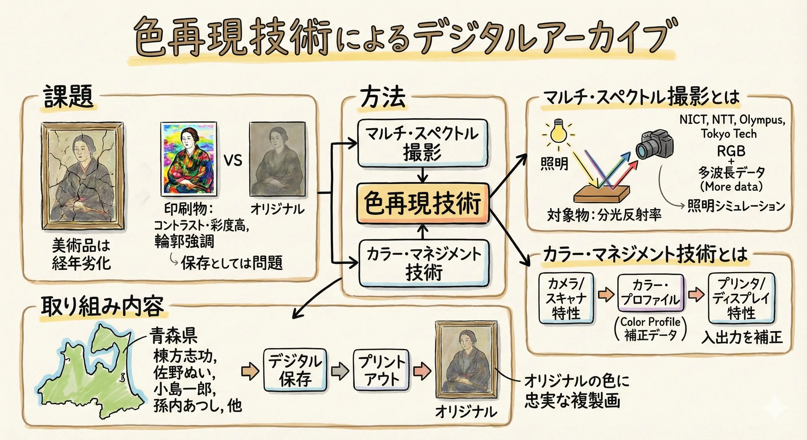 色再現技術によるデジタル・アーカイブ