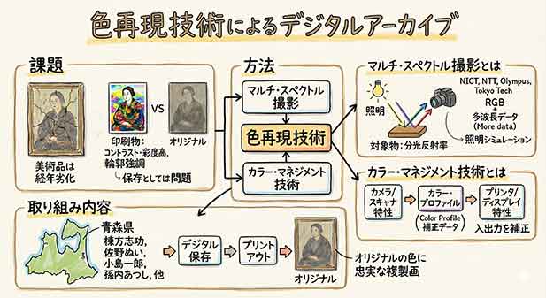 色再現技術によるデジタル・アーカイブ